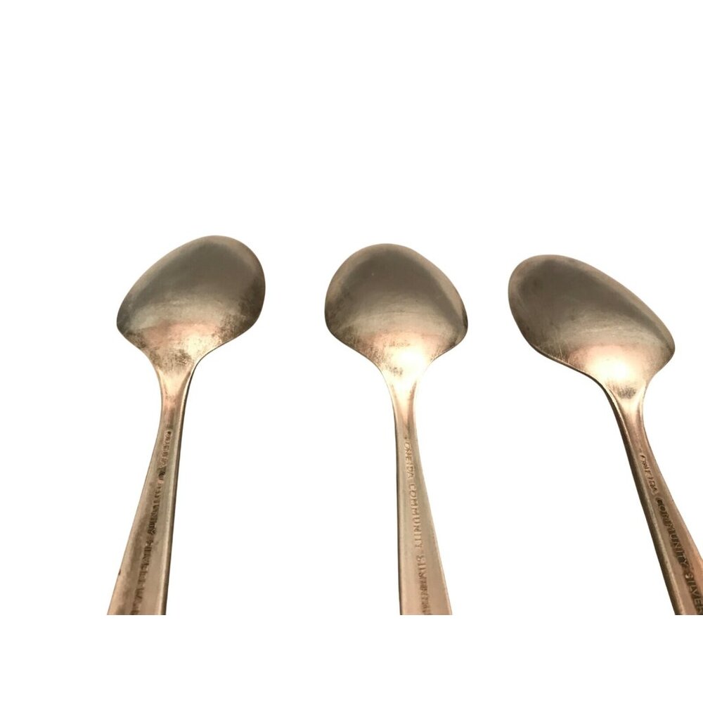 Oneida Community Enchantment / Gentle Rose - 3 Teaspoons - 6" - Picture 6 of 8